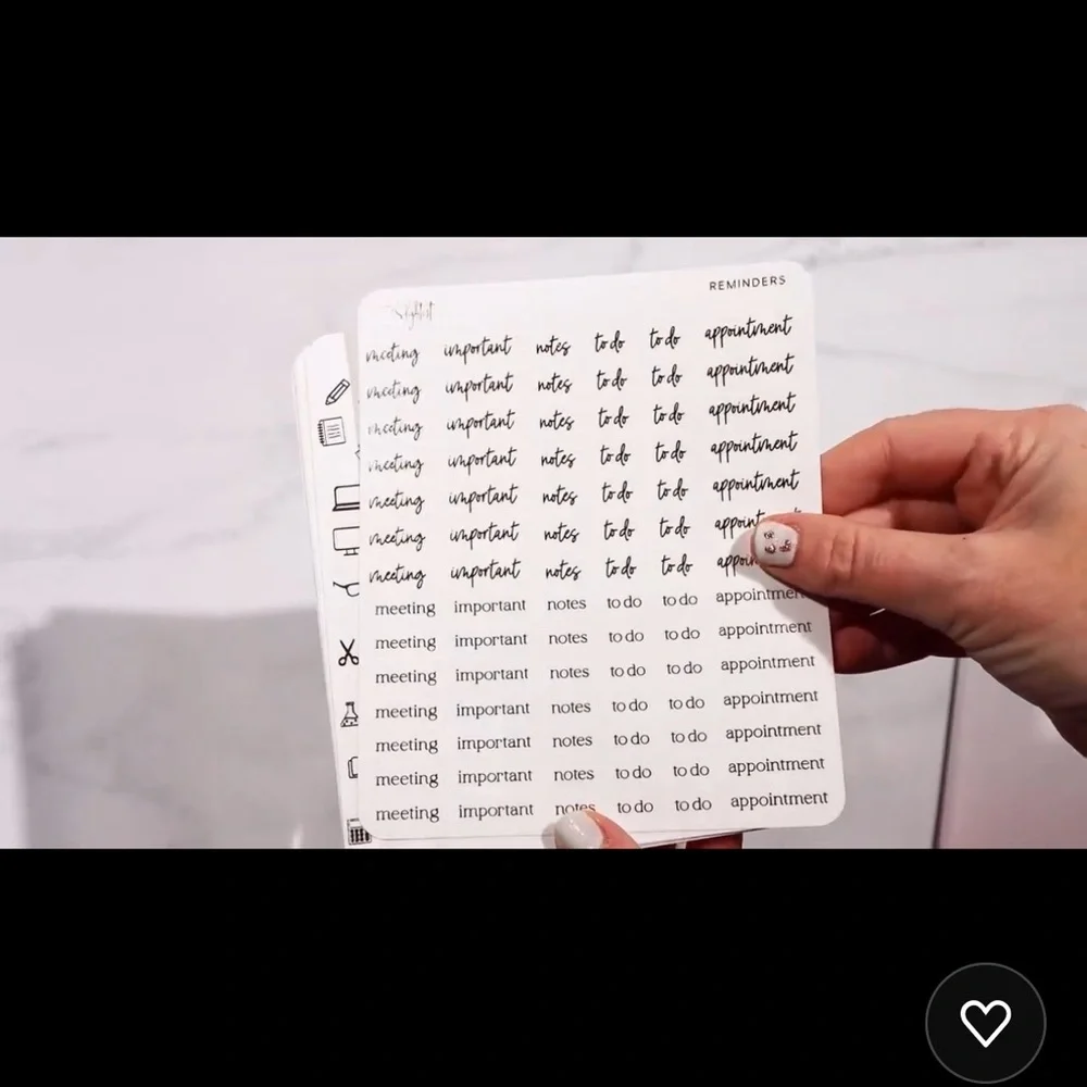 Golden Hour Student Planner Stickers
